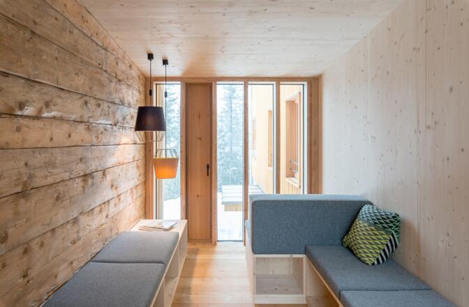 Leseecke der Lindauer Hütte 