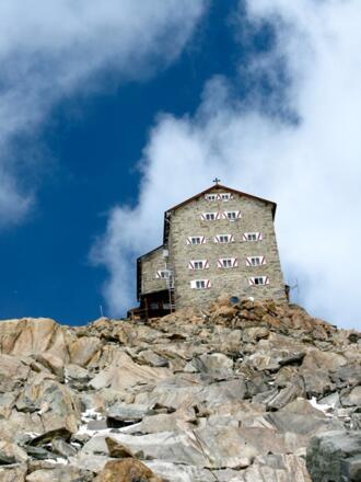 Das Brandenburger Haus hoch über dem Kesselwandjoch