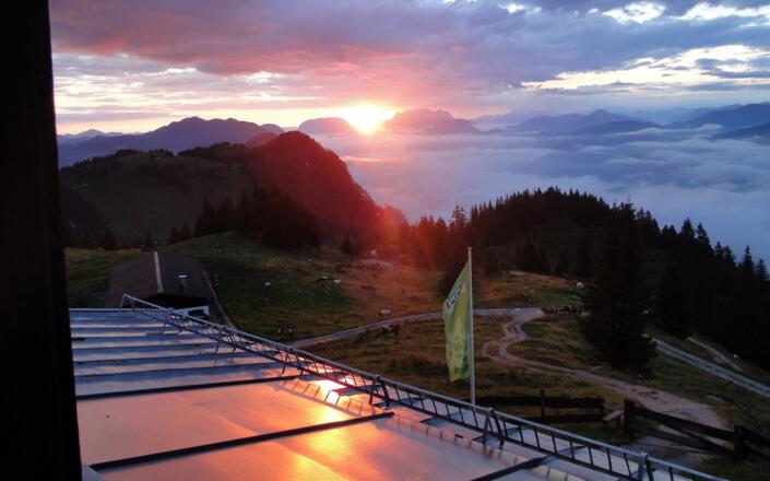 Sonnenaufgang über dem Wilden Kaiser