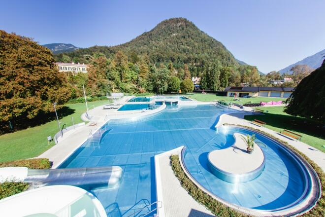 Parkbad Bad Ischl - Blick Richtung Kaiservilla