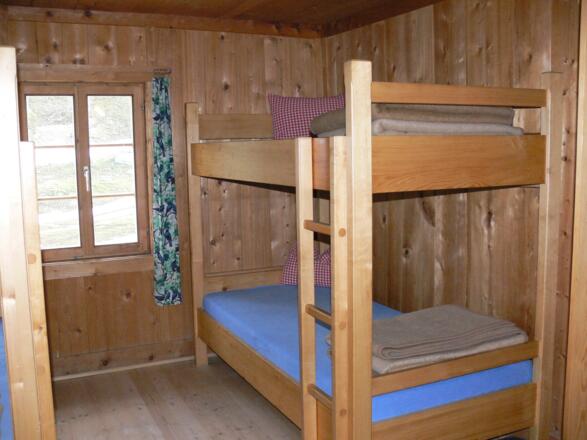 Zimmer in der neuen Reichenberger Hütte.