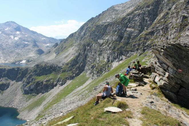 Blick von der Schmalzscharte (2444m) Richtung Muritzenscharte