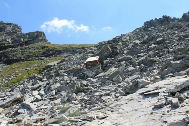 Im Blockwerk unterhalb der Schmalzscharte