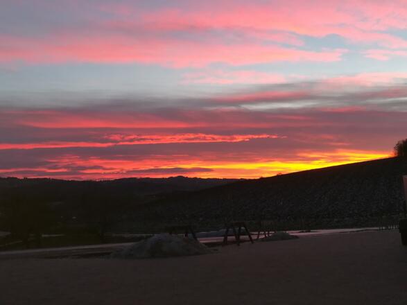 Sonnenaufgang Nord-Ost Seite Zimmer
