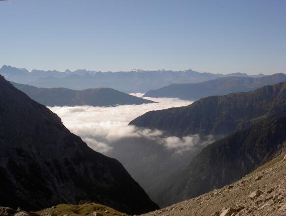 Blick zu den Ötztaler Alpen