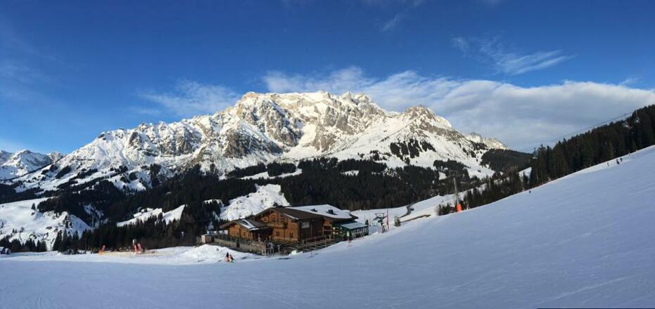 Liebenaualm in der Abenddämmerung