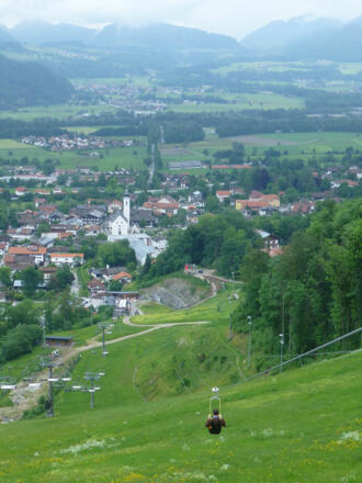 Blick ins Tal von Oberaudorf