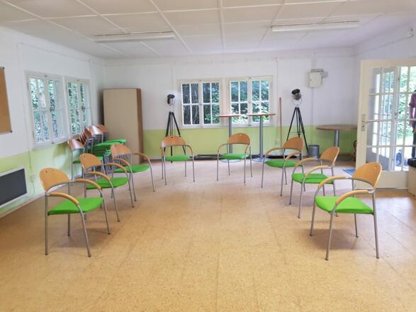 Der Seminarraum in Haus Hammer - hier lässt sich sehr gut arbeiten