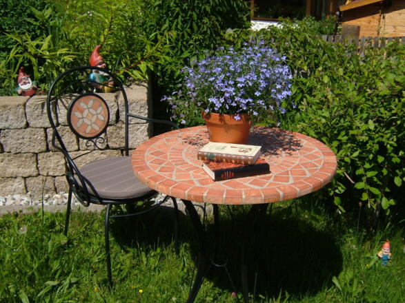 Unsere Leseecke im Garten