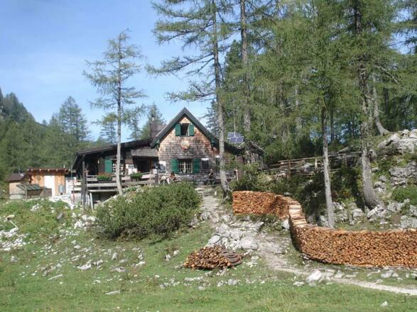 die Rinnerkogelhütte im Toten Gebirge