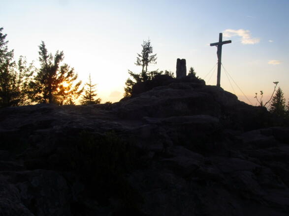 Rachelgipfel in der Abenddämmerung