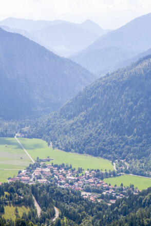 Hüttenaussicht nach Bayrischzell