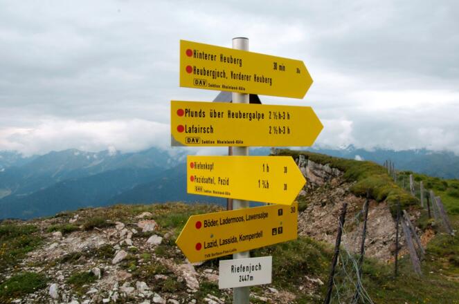 Schildersäule Riefenjoch S287