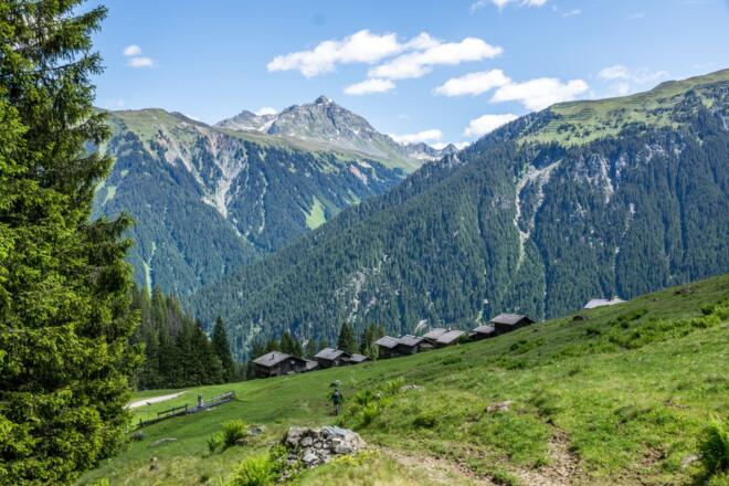 Blick auf Ganeumaisäß