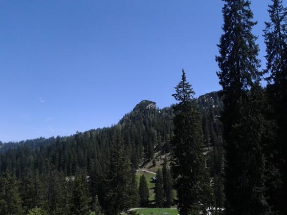 von der Gufferthütte aus schon zu sehen - der Abendstein