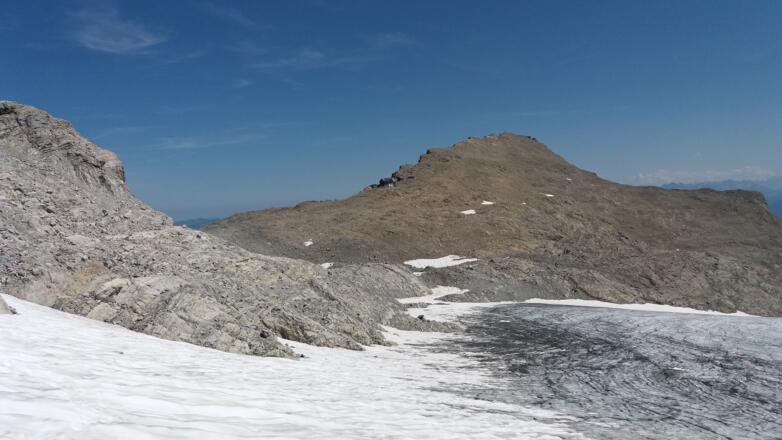 Um die Ecke: Mannheimer Hütte, Grat zum Wildberg.