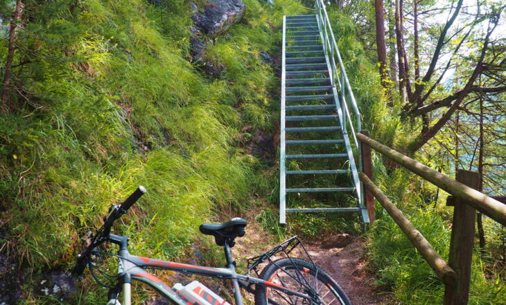 Steinerne Stiege, Treppe auf 770m