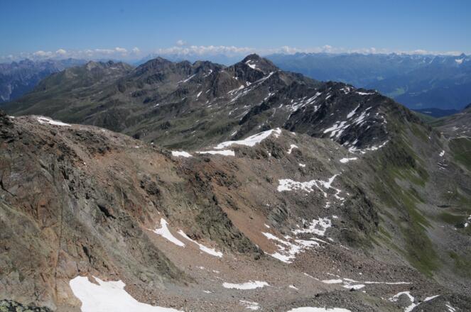 Hexenkopf Ostgrat mit Masnerjoch und Furgler