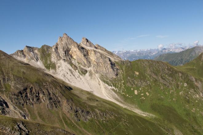 Blick auf die Schoberspitzen Richtung Süden