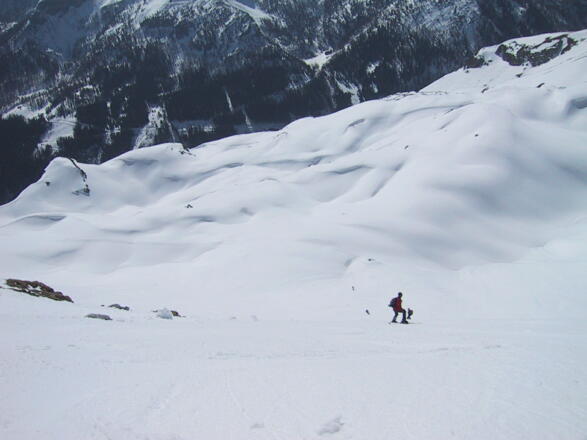 Abfahrt ins weite Zinnerkar