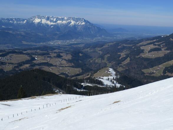 Der Untersberg über dem Salzachtal