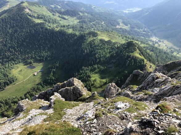 Blick zur Steinkaralm