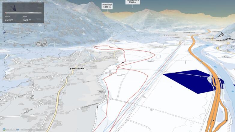 Langlauf-Loipe im Alpbachtal Seenland: Grünsbachloipe Münster