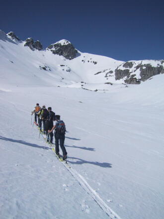 Anstieg im Zehnerkar