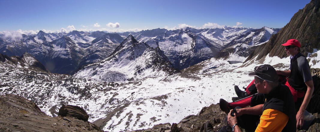 Aussichtspunkt oberhalb der Hochkarscharte
