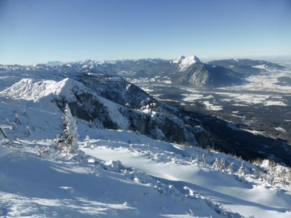 Blick vom untersberg nach Norden zum Staufen