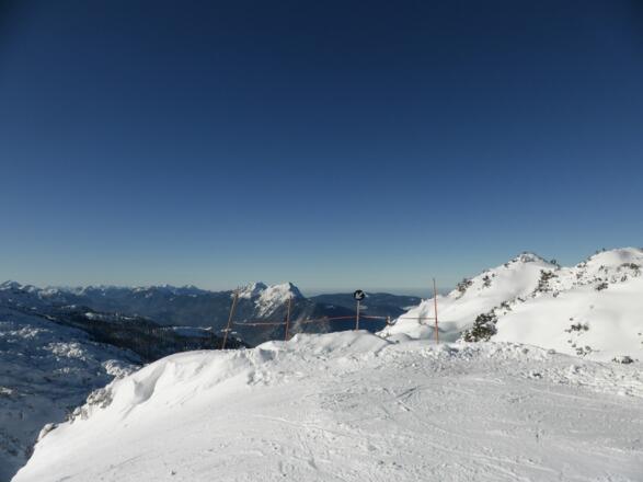 Präparierte Piste am Untersberg