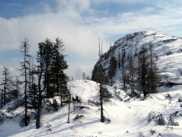 Torkoppen 1903m, vom Kamm um 1870m gesehen.
