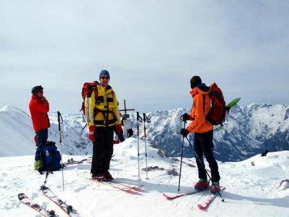 Am Gipfelkreuz 2249 m