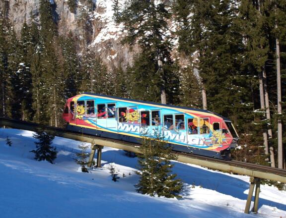 Standseilbahn 807m bis 1427m