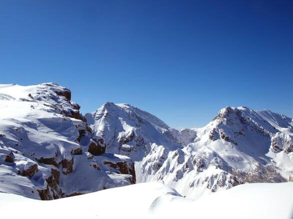 Am Plateau 1850 m mit Blick zum Pyhrner Kampl