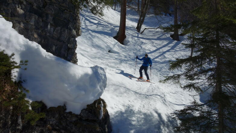  Querung (1400m), teilweise sehr steil und eng