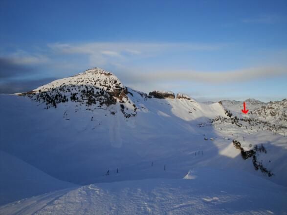 Dieser Sattel ist das Tor zum Plateau. (27.12.2012)