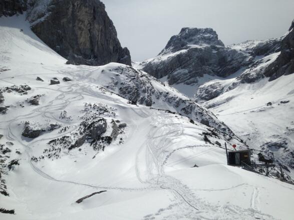 Blick von der Welser Hütte in Richtung Teicheln