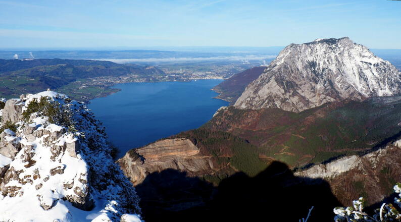 Erlakogel 1575m mit Traunstein und Traunsee