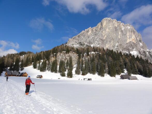 Stubwies mit seiner Felswand vom Teichlboden