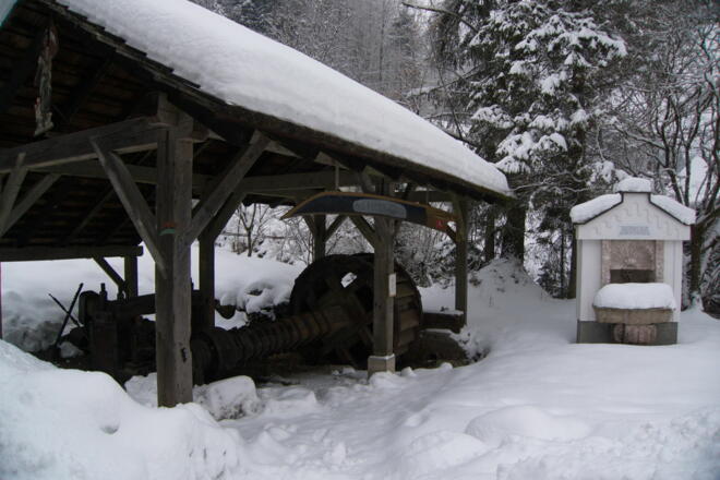 Wasserrad vom alten Sensenwerk