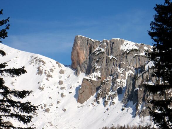 Blick zur Roten Wand im Norden, um 1500m