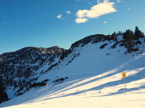 Sattel 1560m, heikle Querung der Nordhänge