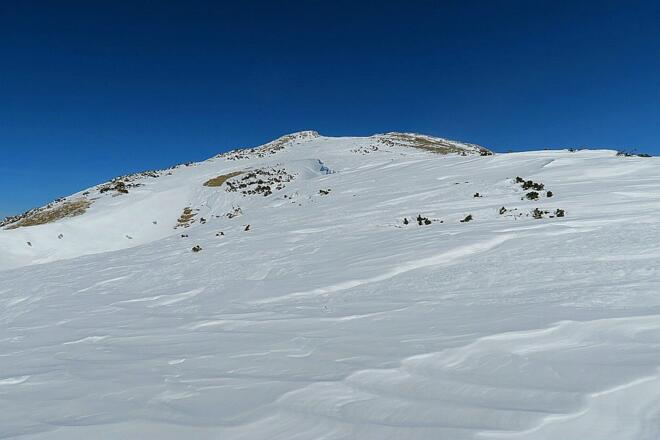 Entferntes Gipfelkreuz