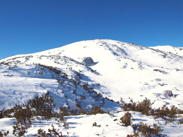 Hochschneid 1752 m von Osten gesehen.