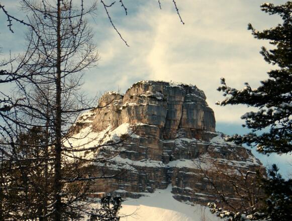 Eisernes Bergl, nach der Schispur Loigistalabzweigung um 1745m gesehen.
