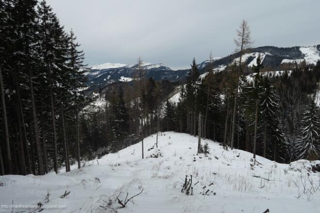 Abstieg über Nordwestrücken des Großen Mitterberg