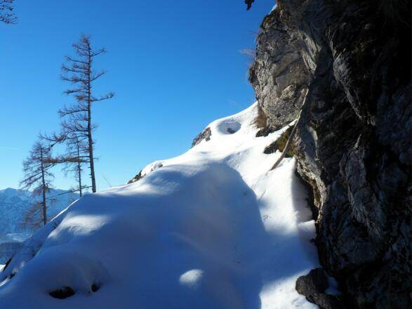 Ausstieg 1430 m zum Jausenkogelanstieg