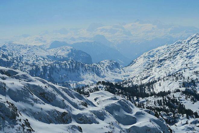 Dachsteingebirge im diffusen Licht