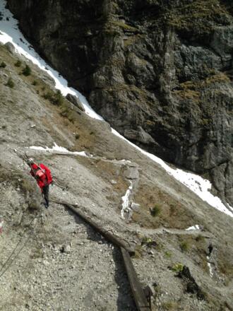 Die unteren Höhenmeter müssen zu Fuß absolviert werden